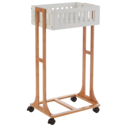 Premier Housewares Nostra 2 Tier Storage Trolley - Size: 43 x 32 x 80cm - White - Wilko - thumbnail 6