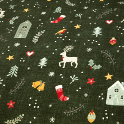 Winter Wishes Duvet Set Green Superking - Wilko - thumbnail 6