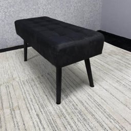 Portland 6 Seater Dark Grey Arrow Dining Table Set with Velvet Chairs and Benches - Multi - Wilko - thumbnail 5