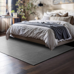 tectake Zonelle Grey Short Pile Ultra Soft Rug 170 x 120cm - Size: 1.5 x 120 x 120cm - Wilko - thumbnail 3