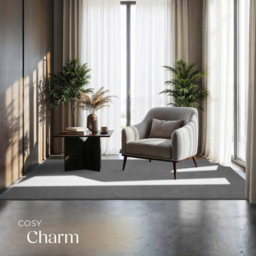 tectake Zonelle Grey Short Pile Ultra Soft Rug 170 x 120cm - Size: 1.5 x 120 x 120cm - Wilko - thumbnail 4