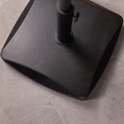 Charles Bentley Black Square Concrete Parasol Base 25kg - Size: Single - Wilko - thumbnail 6