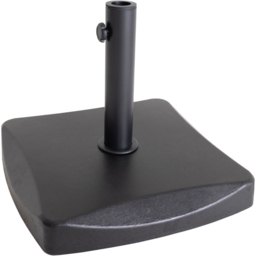 Charles Bentley Black Square Concrete Parasol Base 25kg - Size: Single - Wilko - thumbnail 1