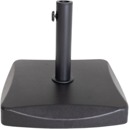 Charles Bentley Black Square Concrete Parasol Base 25kg - Size: Single - Wilko - thumbnail 4