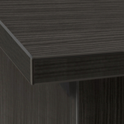 R White Cabinets 3 Shelf Black Mid Height Bookcase - Size: 103.2 x 47.9 x 41.4cm - Wilko - thumbnail 4
