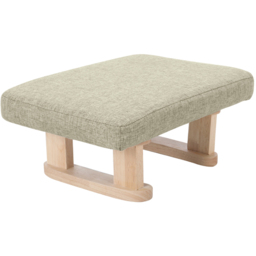 Living and Home Khaki Padded Wooden Rocking Footstool - Size: 17 x 41 x 30cm - Green - Wilko - thumbnail 4