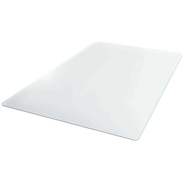 Ecotex Marvec BioPVC Rectangular Chair Mat for Hardwood Floor 90 x 120cm - Size: 120 x 90 x 0.2cm - Clear - Wilko - image 1