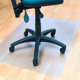 Ecotex Marvec BioPVC Rectangular Chair Mat for Hardwood Floor 90 x 120cm - Size: 120 x 90 x 0.2cm - Clear - Wilko - thumbnail 3