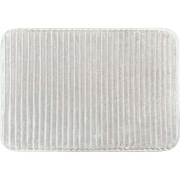 Allure Bath Fashions Light Grey Memory Foam Bath Mat 40 x 60cm - Silver - Wilko - thumbnail 1