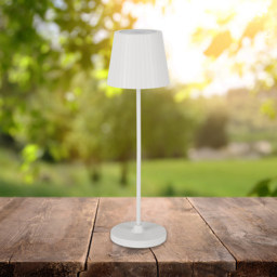 EGLO Cabozo LED White Portable Outdoor Table Lamp - Size: 37 x 11 x 37cm - Wilko - thumbnail 3