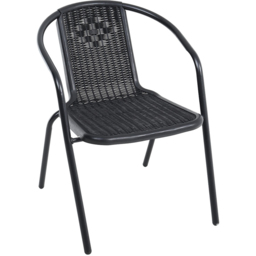 Living and Home Wicker 4 Seater Patio Set - Black - Wilko - thumbnail 4