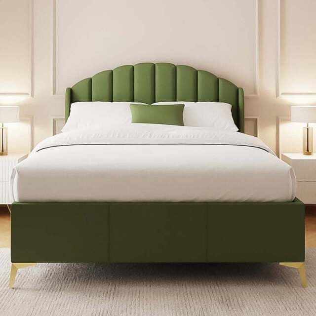 GFW Pettine King Size Green End Lift Ottoman Bed - Wilko - image 1