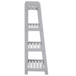 Premier Housewares Chester 4 Shelf Grey Bookshelf - Interiors by Premier - Wilko - thumbnail 5