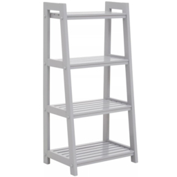 Premier Housewares Chester 4 Shelf Grey Bookshelf - Interiors by Premier - Wilko - thumbnail 3