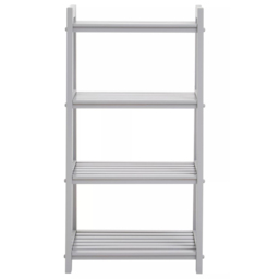 Premier Housewares Chester 4 Shelf Grey Bookshelf - Interiors by Premier - Wilko - thumbnail 6