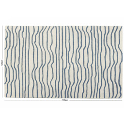 Esselle Home Aura Dune Natural and Blue Rug 120 x 170cm - Wilko - thumbnail 7