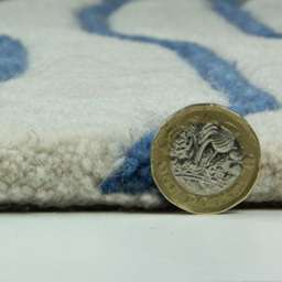 Esselle Home Aura Dune Natural and Blue Rug 120 x 170cm - Wilko - thumbnail 5