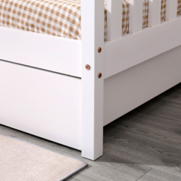 Portland Wood House 2 Drawer White Kids Bed Frame - Size: Single - Wilko - thumbnail 7