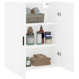 vidaXL 2 Door White Wall Mounted Cabinet - Size: 90 x 69.5 x 34cm - Wilko - thumbnail 6