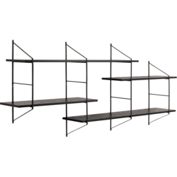 Florence Belfast 4 Tier Black Floating Wall Shelf - Furniture To Go - Wilko - thumbnail 5