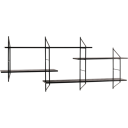 Florence Belfast 4 Tier Black Floating Wall Shelf - Furniture To Go - Wilko - thumbnail 4