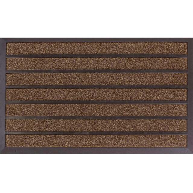 JVL Dirt Stopper Pro Brown Scraper Door Mat 45 x 75cm - JVL Homewares - Wilko - image 1