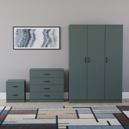 VIDA DESIGNS Riano Green 3 Piece Bedroom Furniture Set - Jasper Green - Wilko - thumbnail 3