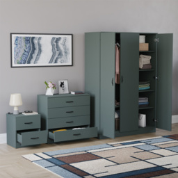 VIDA DESIGNS Riano Green 3 Piece Bedroom Furniture Set - Jasper Green - Wilko - thumbnail 6