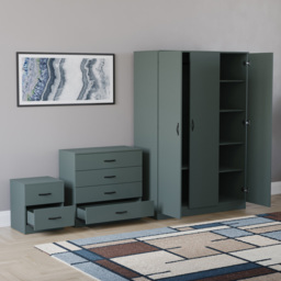 VIDA DESIGNS Riano Green 3 Piece Bedroom Furniture Set - Jasper Green - Wilko - thumbnail 5