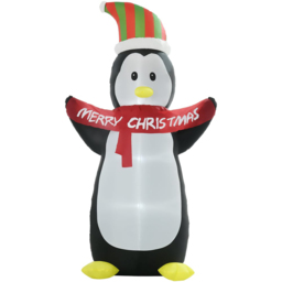 HOMCOM 2.4m LED Christmas Penguin - Size: 18 x 20 x 24cm - Black - Wilko - thumbnail 3
