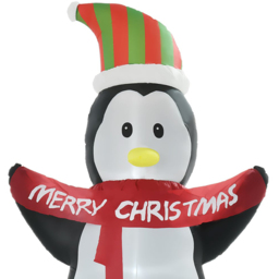 HOMCOM 2.4m LED Christmas Penguin - Size: 18 x 20 x 24cm - Black - Wilko - thumbnail 5