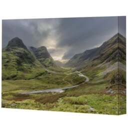 Benjamin Tate Design Print 18 Highlands Canvas 41 x 31cm - Grey - Wilko - thumbnail 1