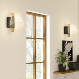 HOMCOM Black Modern Starry LED Wall Light 2 Pack - Size: 20 x 23.5 x 38.5cm - Wilko - thumbnail 6
