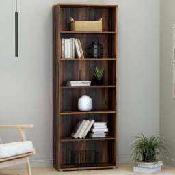 Florence Essential 5 Shelf Vintage Oak Wide Bookcase - Brown - Furniture To Go - Wilko - thumbnail 1