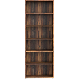 Florence Essential 5 Shelf Vintage Oak Wide Bookcase - Brown - Furniture To Go - Wilko - thumbnail 4
