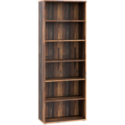 Florence Essential 5 Shelf Vintage Oak Wide Bookcase - Brown - Furniture To Go - Wilko - thumbnail 3