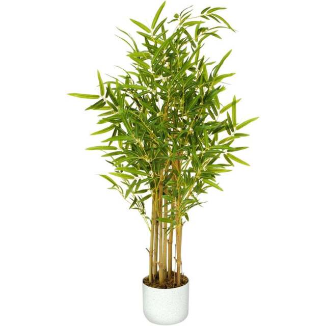 Bamboo Tree Indoor Artificial Plant 110cm - Size: 110 x 30 x 30cm - Green - MCC - Wilko - image 1