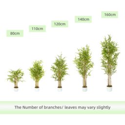Bamboo Tree Indoor Artificial Plant 110cm - Size: 110 x 30 x 30cm - Green - MCC - Wilko - thumbnail 5