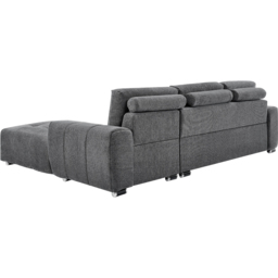DS Living The Capri 3 Seater Grey Woven Fabric Right Hand Chaise Corner Sofa - Wilko - thumbnail 6