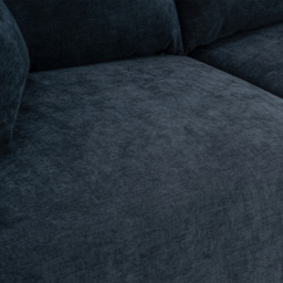 Living and Home 2 Seater Sofa Blue Chenille with Throw Pillows - Wilko - thumbnail 7
