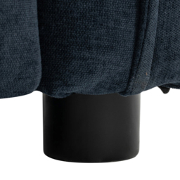 Living and Home 2 Seater Sofa Blue Chenille with Throw Pillows - Wilko - thumbnail 5