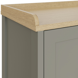 GFW Lancaster 2 Door Grey and Oak Shoe Bench - Size: 56.6 x 130 x 39.5cm - Wilko - thumbnail 7
