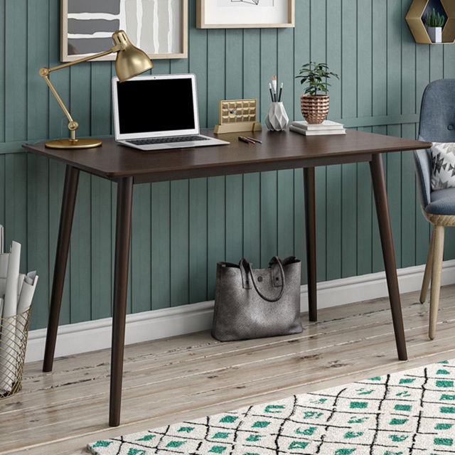 Novogratz Brittany Walnut Compact Office Desk - Size: 75 x 119 x 59cm - Wilko - image 1