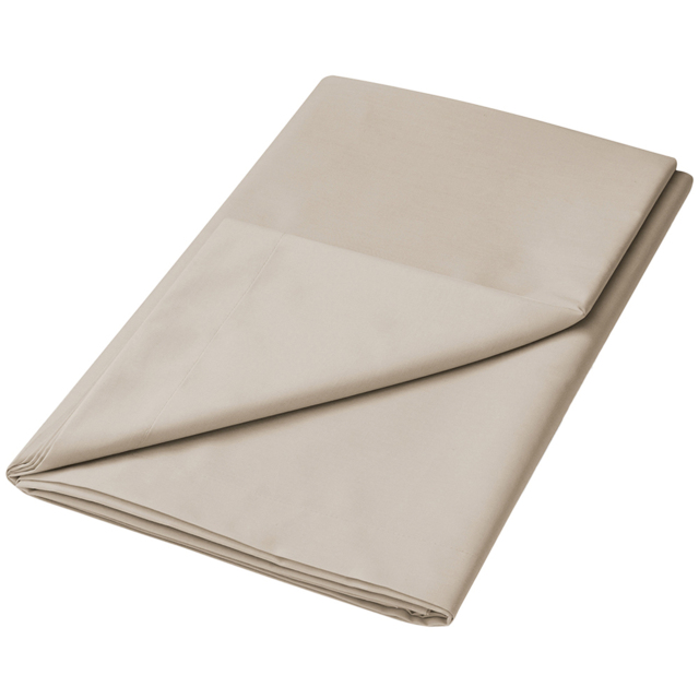 Helena Springfield Super King Size Stone Plain Dye Flat Bed Sheet - Wilko - image 1