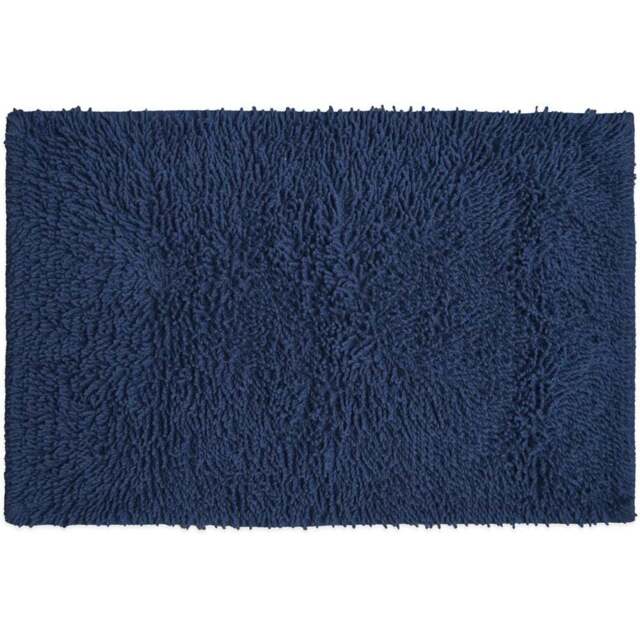 Allure Bath Fashions Navy Tumble Twist Bath Mat 55 x 90cm - Blue - Wilko - image 1