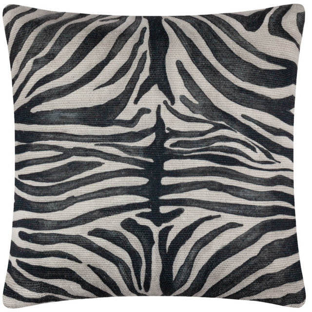 Paoletti Leopardis Multicolour Zebra Woven Polyester Filled Outdoor Cushion 59 x 59cm - Wilko - image 1