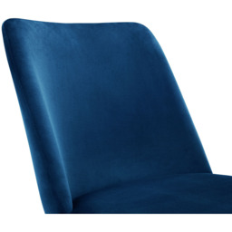Julian Bowen Delaunay Set of 2 Blue Dining Chair - Wilko - thumbnail 6