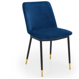 Julian Bowen Delaunay Set of 2 Blue Dining Chair - Wilko - thumbnail 4