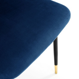 Julian Bowen Delaunay Set of 2 Blue Dining Chair - Wilko - thumbnail 7