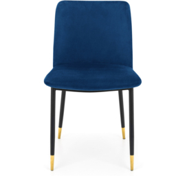 Julian Bowen Delaunay Set of 2 Blue Dining Chair - Wilko - thumbnail 5